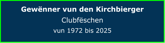 Gewënner vun den Kirchbierger Clubfëschen vun 1972 bis 2025