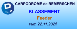 CARPODRÔME de REMERSCHEN vum 22.11.2025    KLASSEMENT Feeder