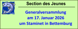 Section des Jeunes Generalversammlung am 17. Januar 2026 um Staminet in Bettemburg