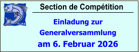 Section de Compétition Einladung zur Generalversammlung am 6. Februar 2026