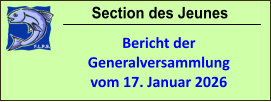 Section des Jeunes Bericht der Generalversammlung vom 17. Januar 2026