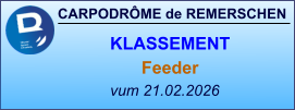 CARPODRÔME de REMERSCHEN vum 21.02.2026    KLASSEMENT Feeder