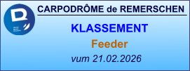 CARPODRÔME de REMERSCHEN vum 21.02.2026    KLASSEMENT Feeder