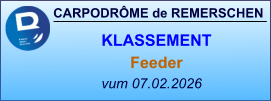 CARPODRÔME de REMERSCHEN vum 07.02.2026    KLASSEMENT Feeder