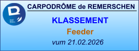 CARPODRÔME de REMERSCHEN vum 21.02.2026    KLASSEMENT Feeder