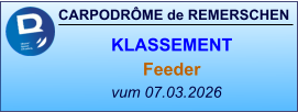 CARPODRÔME de REMERSCHEN vum 07.03.2026    KLASSEMENT Feeder