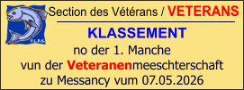 Section des Vétérans / VETERANS KLASSEMENT  no der 1. Manche vun der Veteranenmeeschterschaft zu Messancy vum 07.05.2026