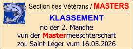 Section des Vétérans / MASTERS KLASSEMENT no der 2. Manche vun der Mastermeeschterschaft zou Saint-Léger vum 16.05.2026
