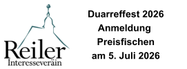 Duarreffest 2026  Anmeldung  Preisfischen am 5. Juli 2026
