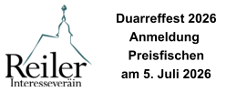 Duarreffest 2026  Anmeldung  Preisfischen am 5. Juli 2026