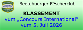 Beetebuerger Fëscherclub   KLASSEMENT vum „Concours International“ vum 5. Juli 2026