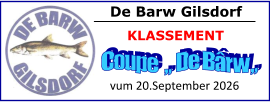 De Barw Gilsdorf vum 20.September 2026 KLASSEMENT
