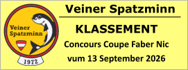 Veiner Spatzminn KLASSEMENT Concours Coupe Faber Nic vum 13 September 2026
