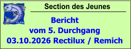 Section des Jeunes Bericht vom 5. Durchgang  03.10.2026 Rectilux / Remich